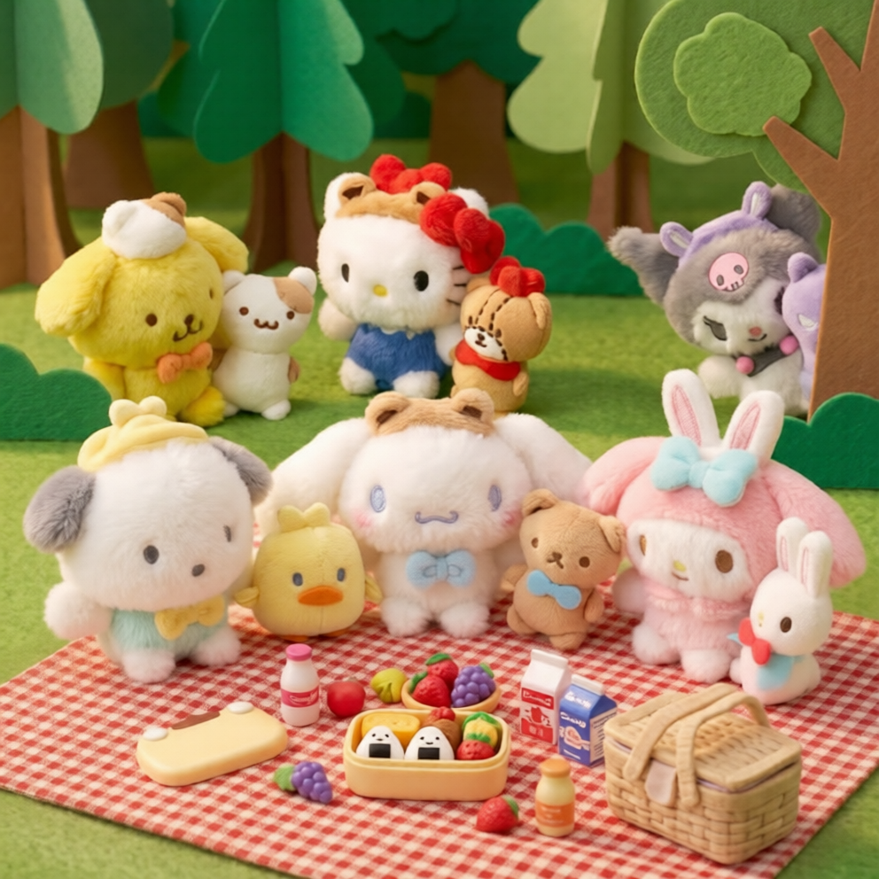 Sanrio｜夥伴野餐掛飾（韓版）