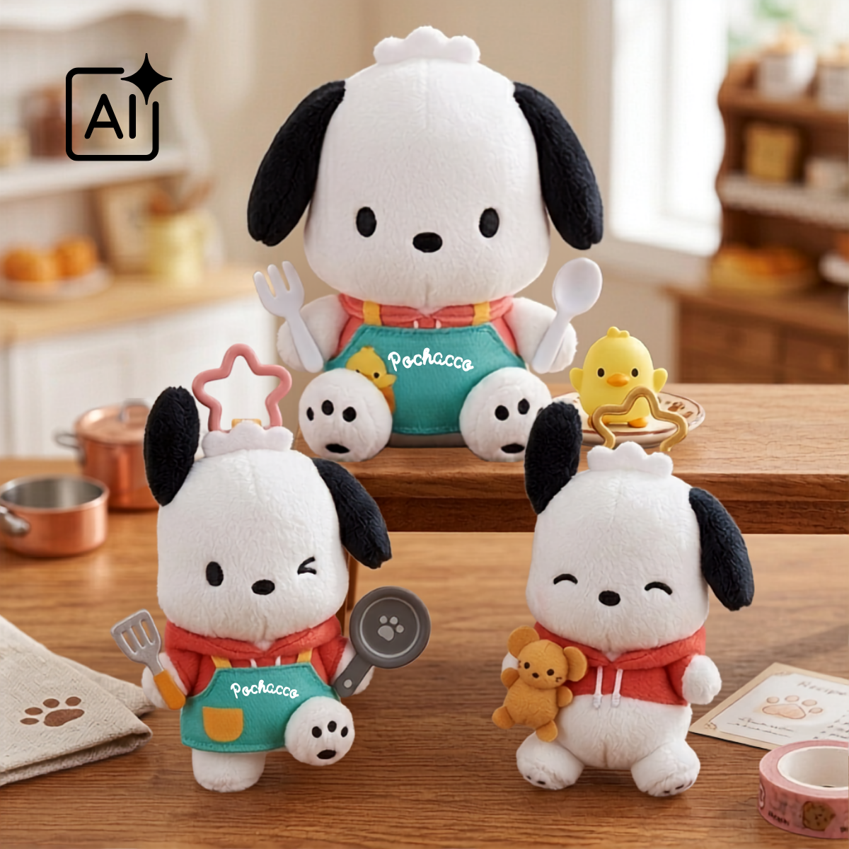 【早鳥預購85折】 Sanrio｜美食Pochacco系列公仔