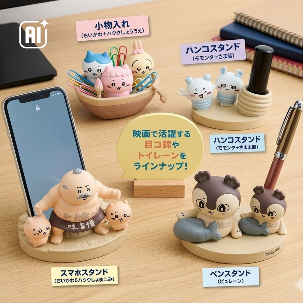 Chiikawaちいかわ｜人魚島的秘密便利擺設扭蛋（全套4款）