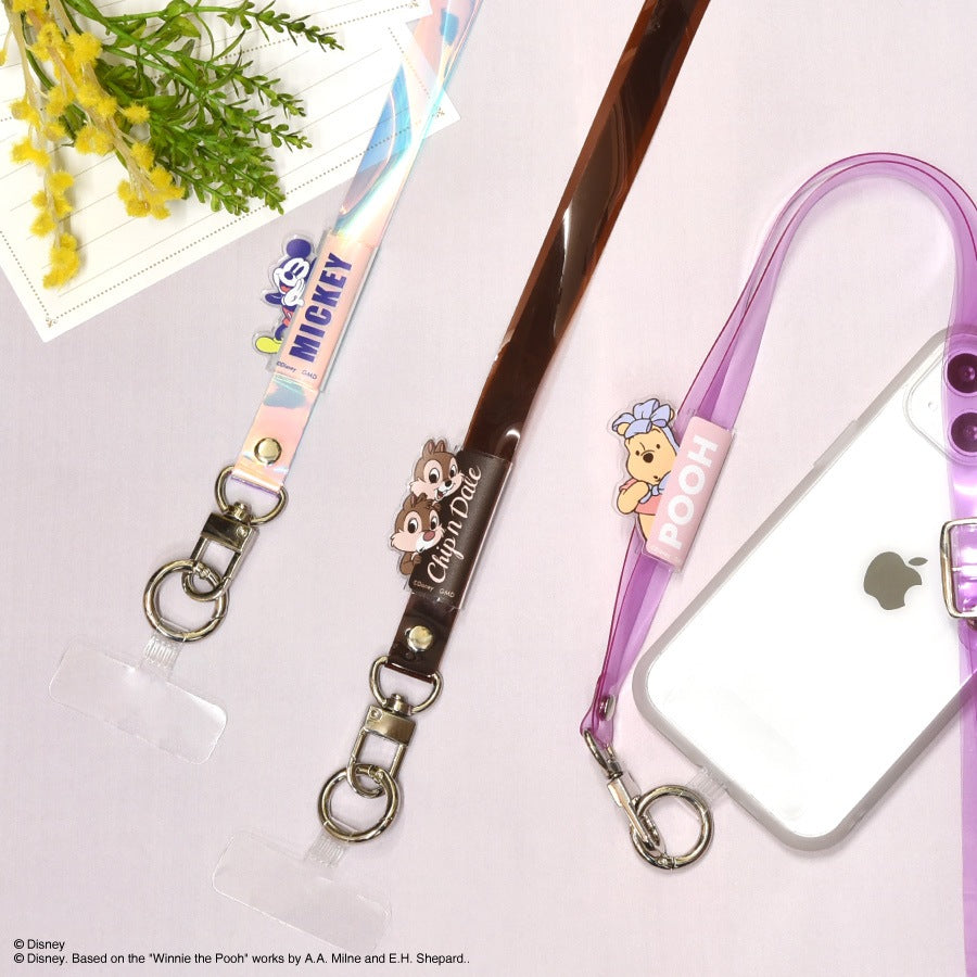 【特價】手機掛繩｜半透明水凝果凍手機掛繩（Tim Bear / Chip 'n' Dale）