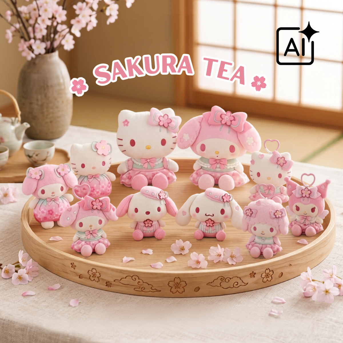 【早鳥預購85折】 Sanrio｜Sakura Tea 櫻花茶系列公仔