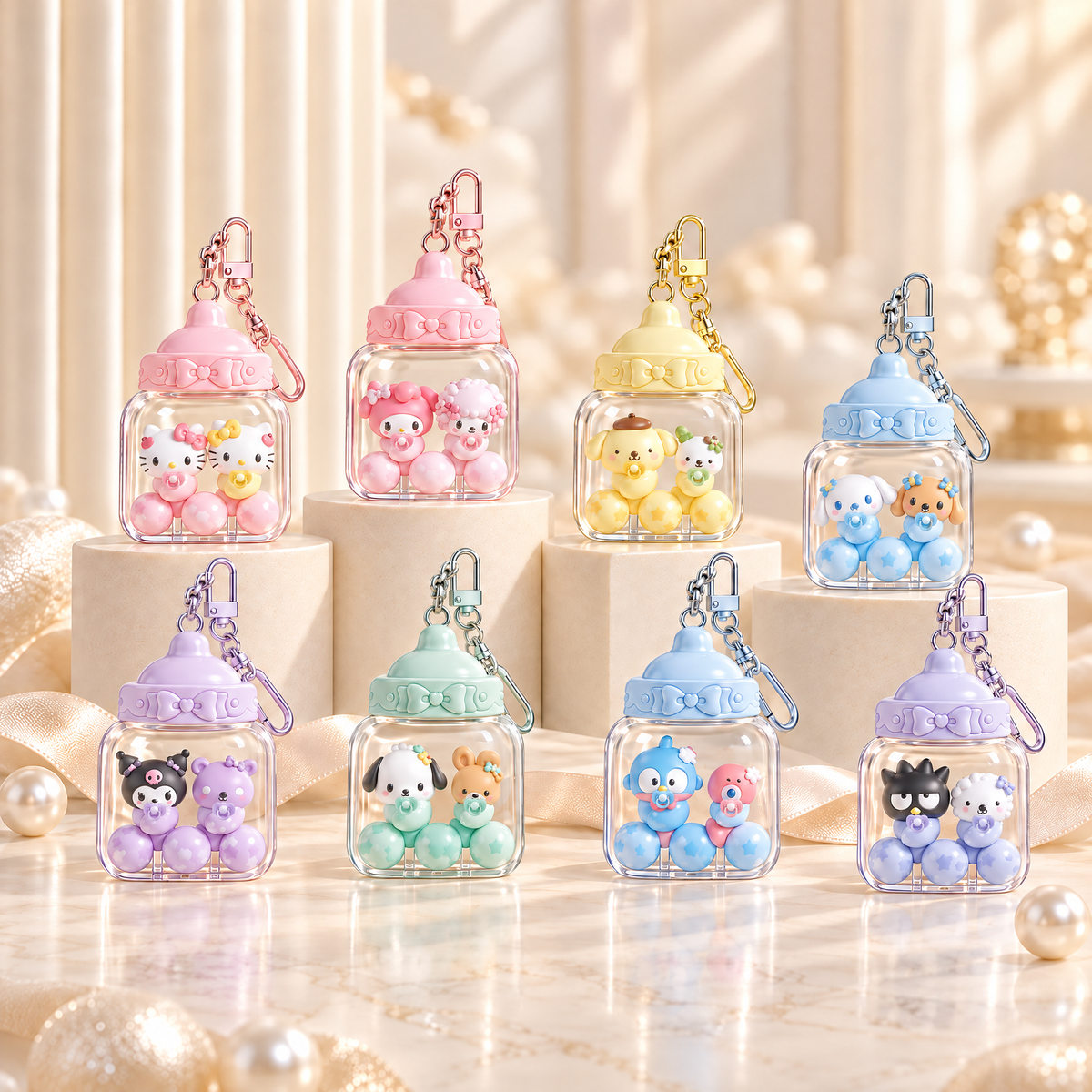 【早鳥預購9折】Sanrio｜Baby Bottle 鑰匙扣