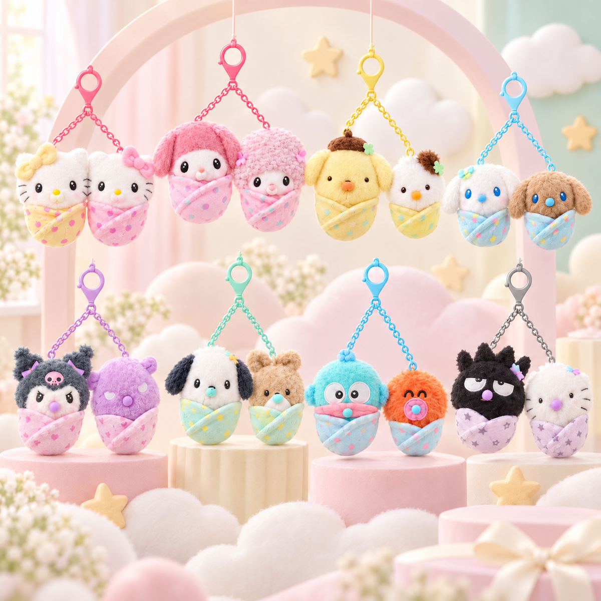 【早鳥預購9折】Sanrio｜Baby鑰匙扣掛繩