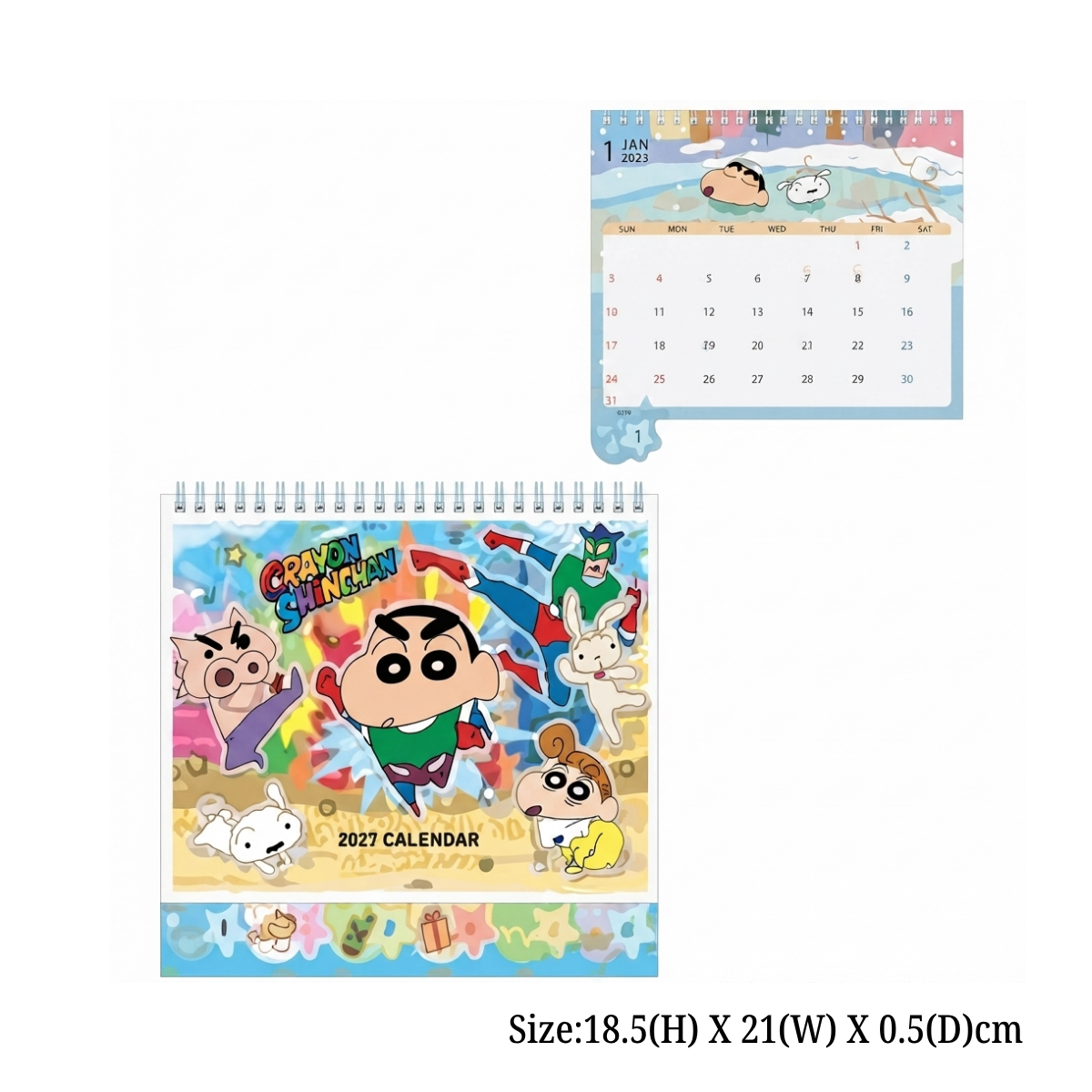 Crayon Shin-chan | 2027 Desk Calendar (Hong Kong Version)