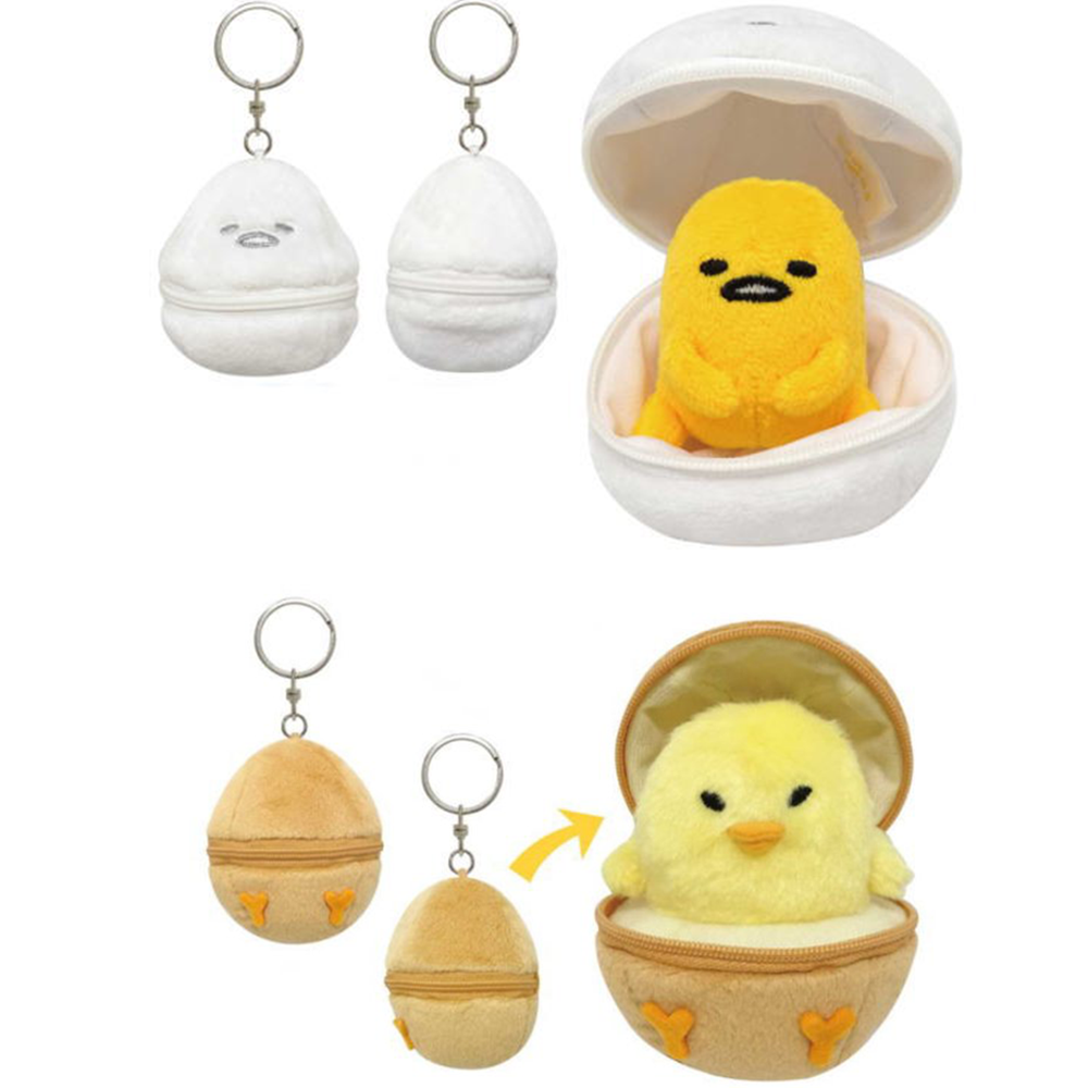 Sanrio｜蛋黃哥/小黃雞開蛋殼掛飾公仔