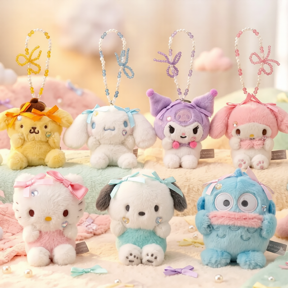 Sanrio｜蝴蝶結串珠掛飾（韓版）
