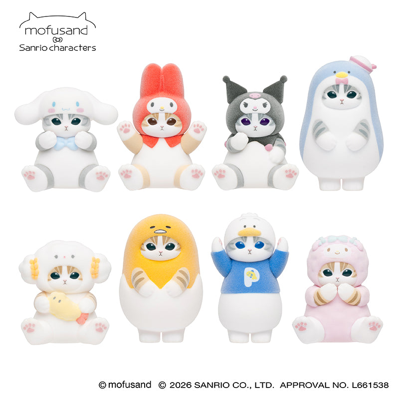 Mofusand x Sanrio｜聯乘毛絨質地模型 Vol 2（隨機款）