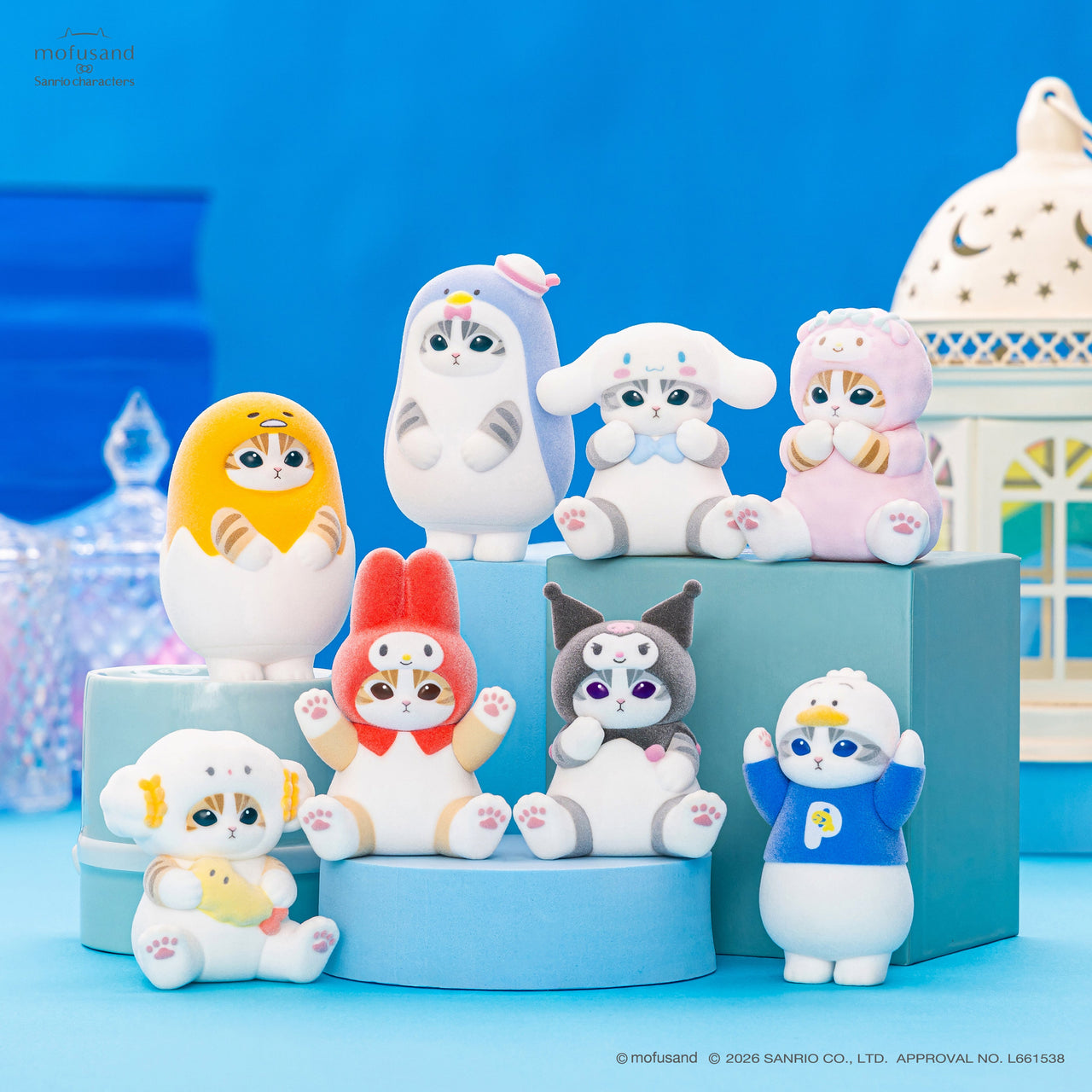Mofusand x Sanrio｜聯乘毛絨質地模型 Vol 2（隨機款）