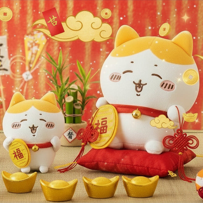 Chiikawaちいかわ｜招福八字貓掛飾公仔