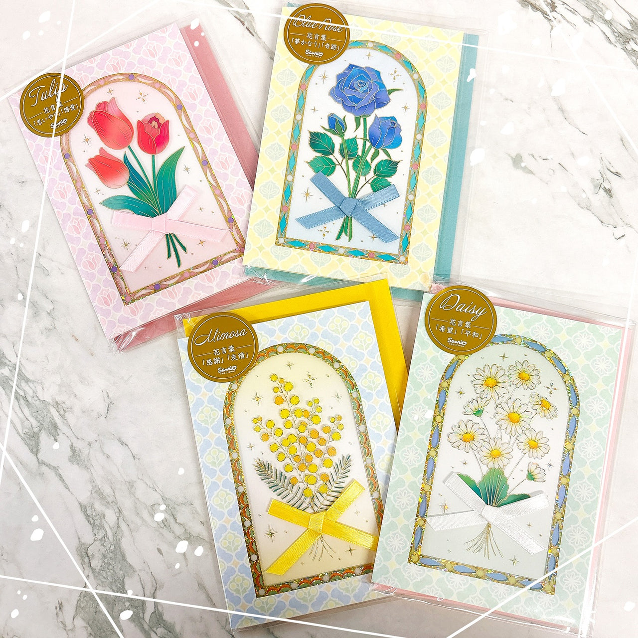 萬用賀卡｜「花語」金箔萬用卡