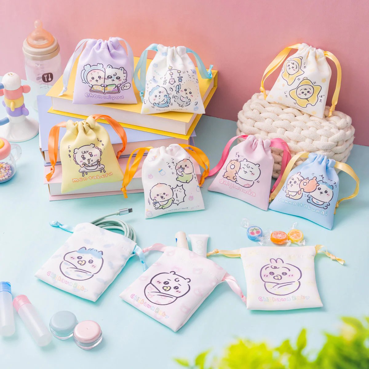 Chiikawaちいかわ｜baby系列拉繩小袋盲抽