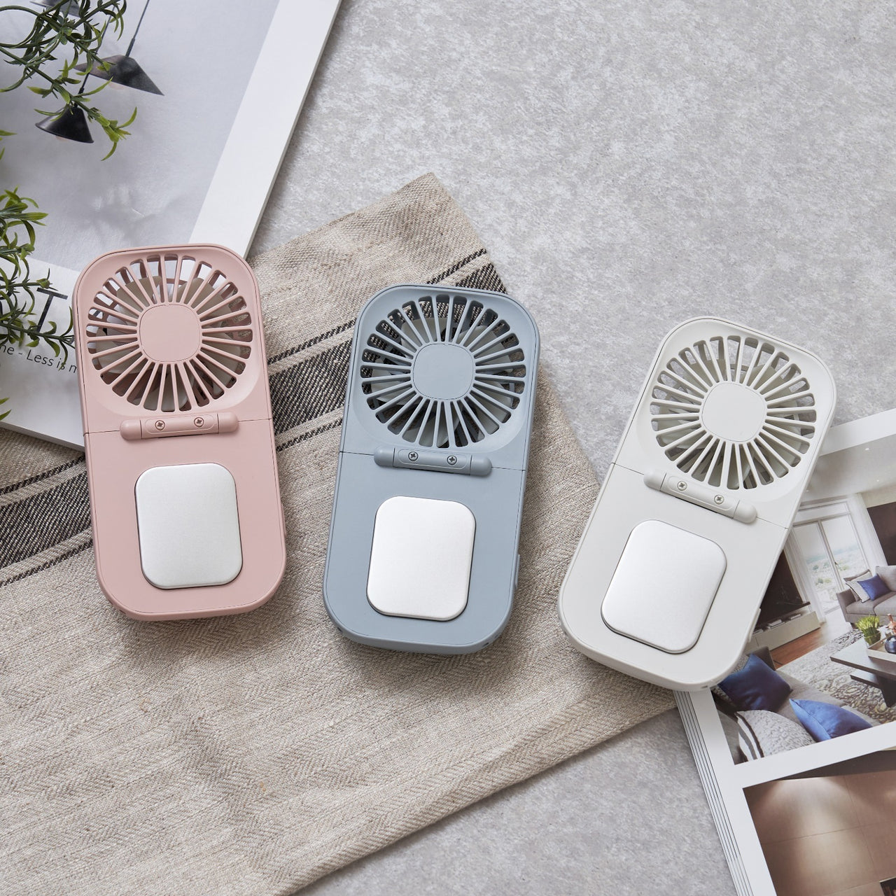 日本Life on Products｜多功能薄型｜摺疊風扇(配備冷卻板)