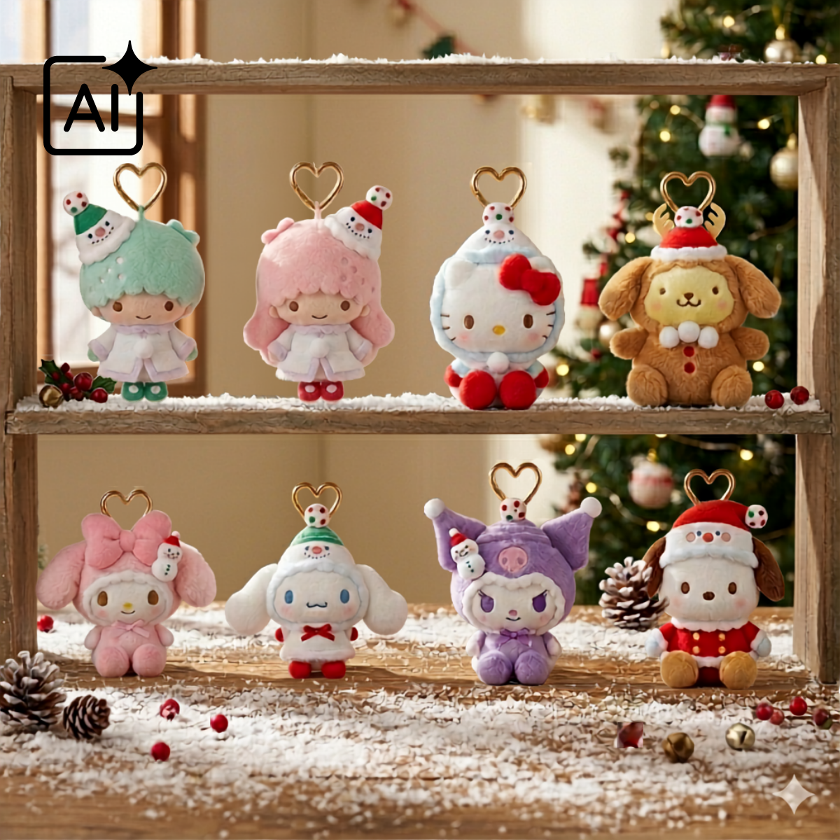 【早鳥預購結束】Sanrio｜聖誕裝扮系列掛飾