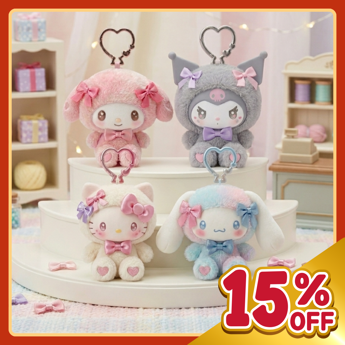 【早鳥預購結束】Sanrio｜毛毛公仔