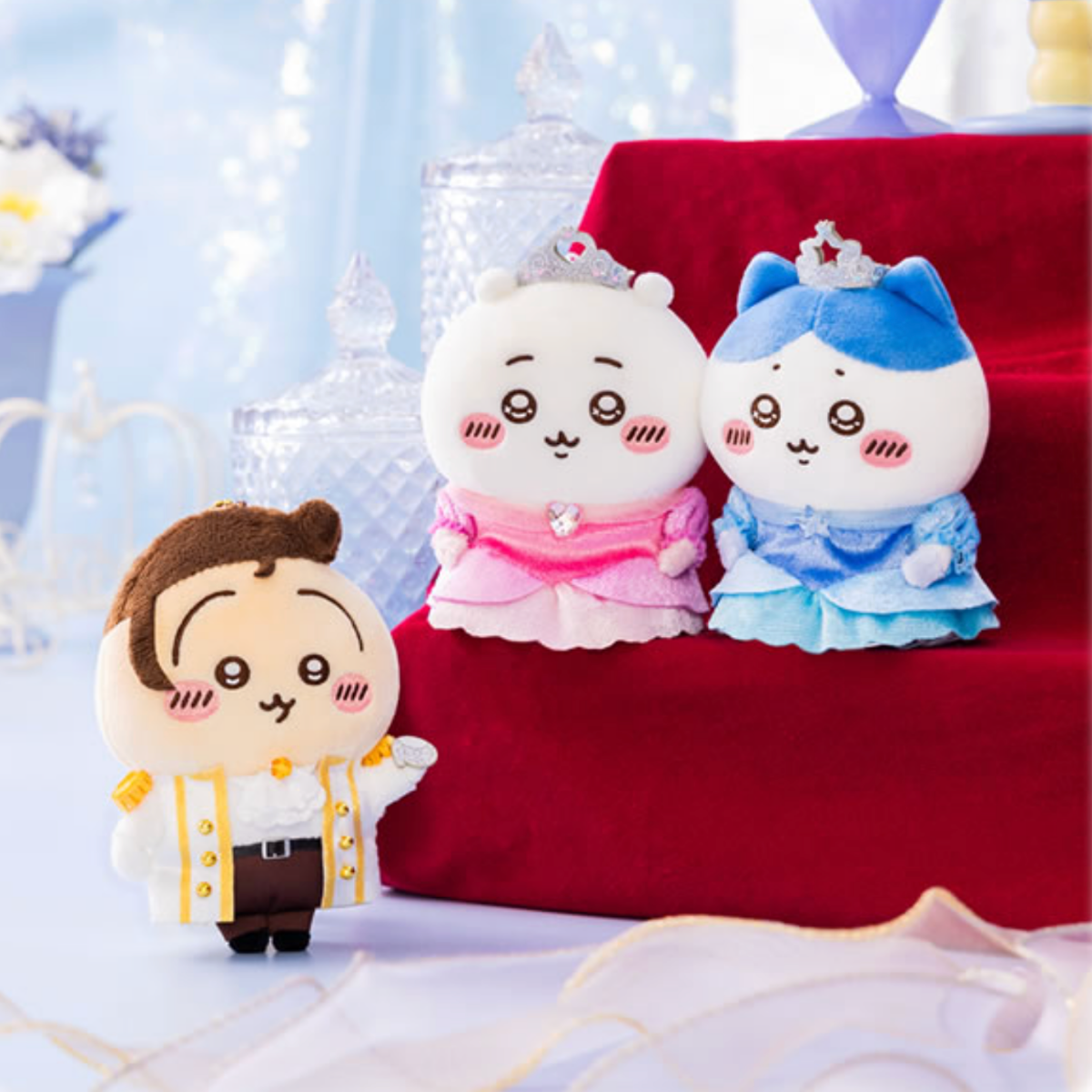 Chiikawa | Princess and Prince Plush Keychain