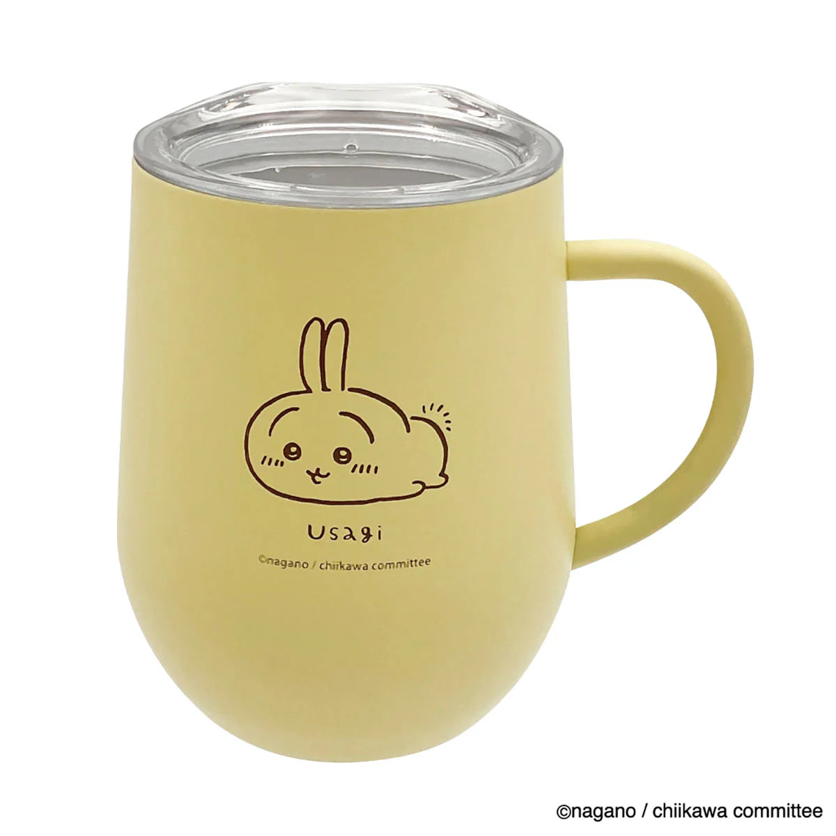 Chiikawaちいかわ｜不鏽鋼保溫杯-兔仔款（附透明杯蓋）