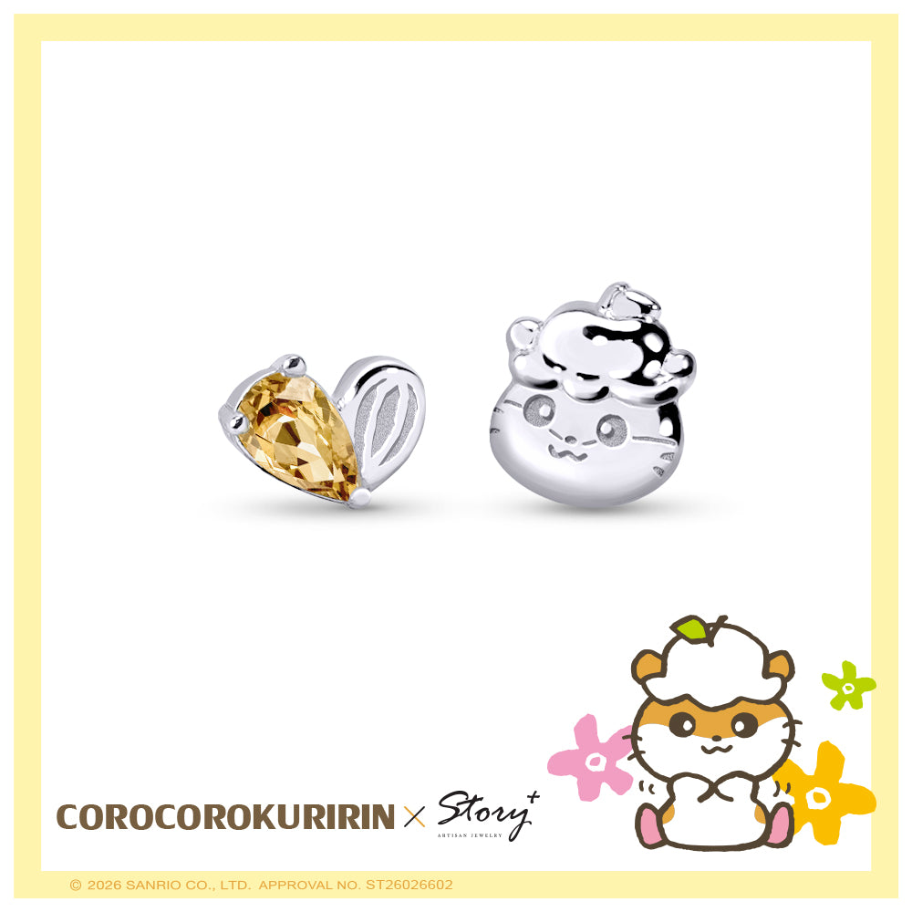 台灣 STORY ACCESSORY 故事銀飾 |Corocorokuririn經典系列 可樂鈴晶鑽純銀耳環