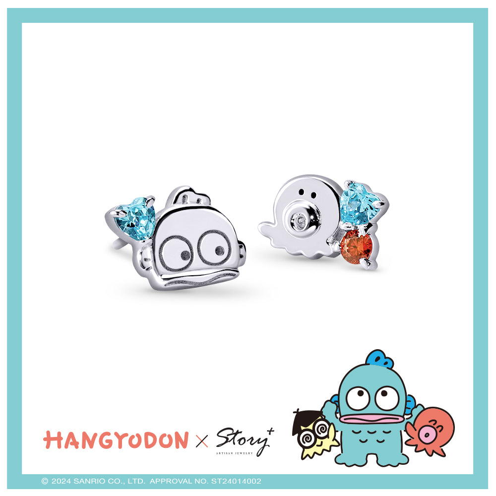台灣 STORY ACCESSORY 故事銀飾 | Hangyodon經典系列 晶鑽純銀耳環