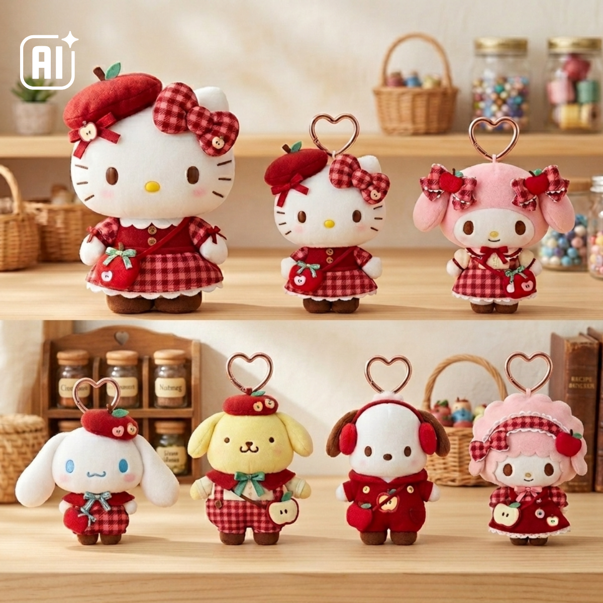 Sanrio｜紅蘋果系列掛飾/公仔