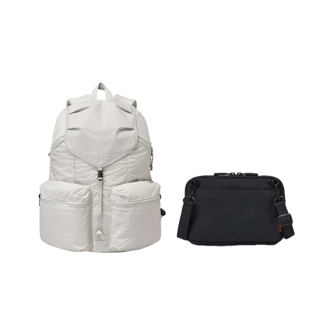 [In Stock] Korea Branden | Two-Piece Special Offer | Safe Plus Backbag Anti-Theft Backpack + Wallet Bag Passport Holder