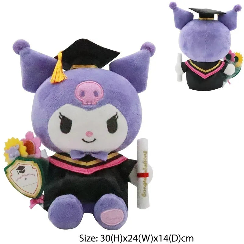 Sanrio｜畢業禮物｜Kuromi 12寸畢業公仔