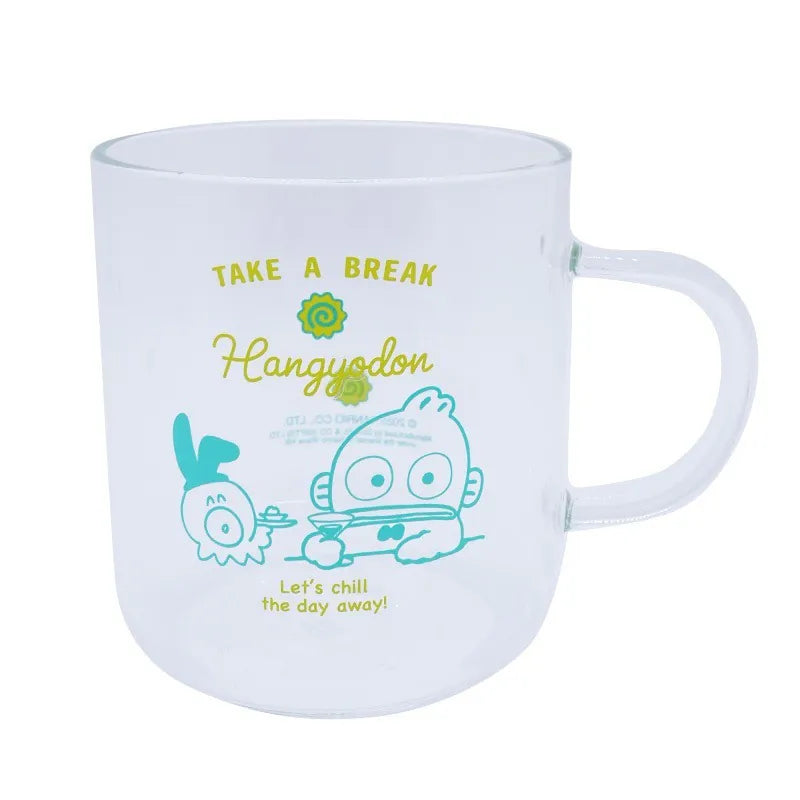 Sanrio｜Hangyodon 360ml 玻璃杯（附杯蓋及茶隔）