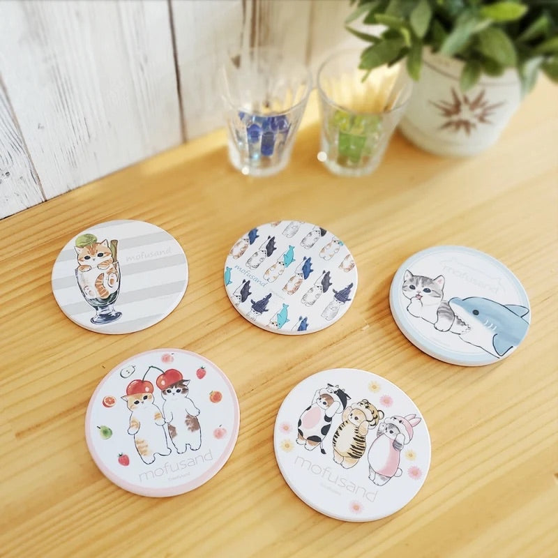 Mofusand｜吸水杯墊