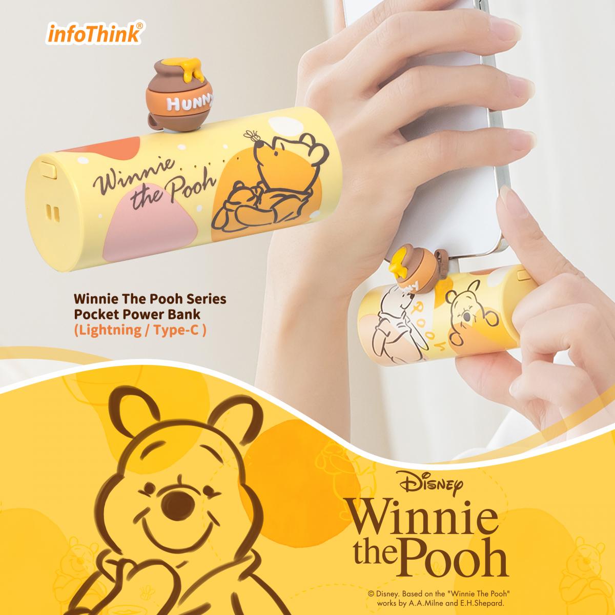 台灣infoThink｜Disney｜小熊維尼/史迪仔智慧快充外置充電器