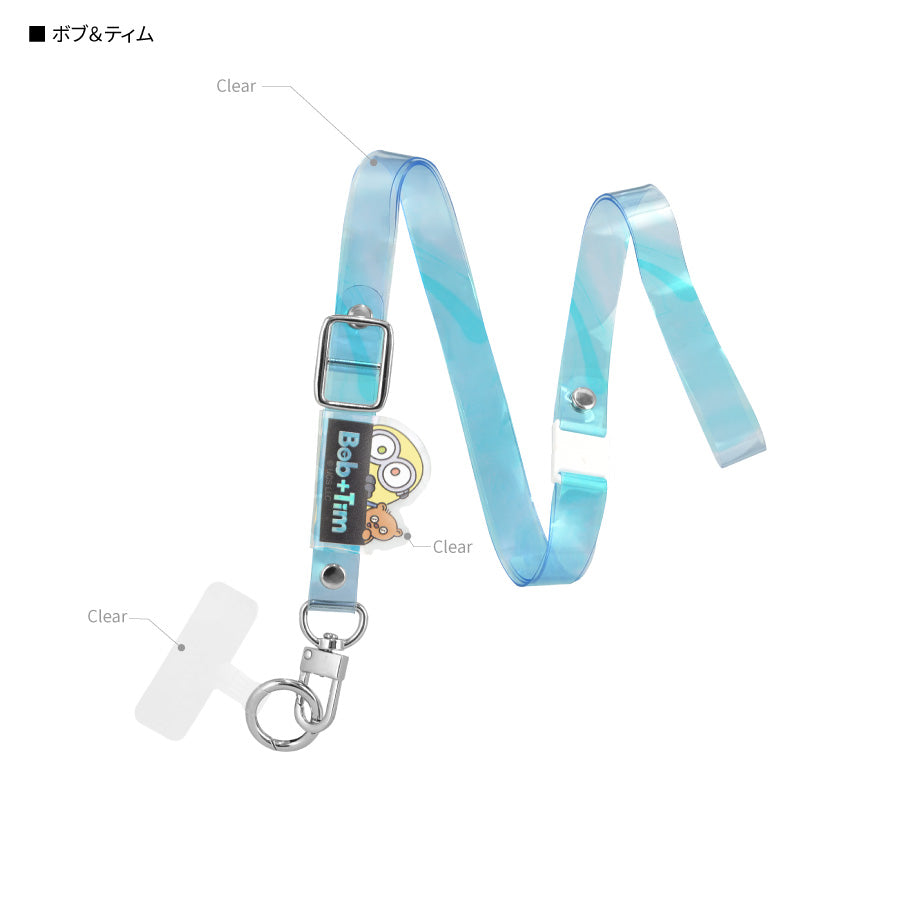日本卡通角色造型｜半透明水凝果凍手機掛繩