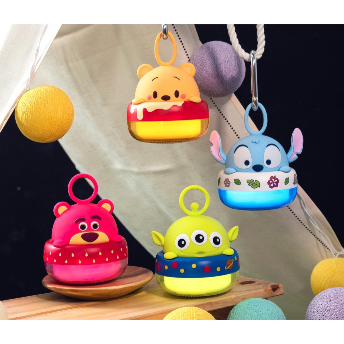 台灣infoThink｜小熊維尼/三眼仔/勞蘇/史迪仔燈光音樂藍牙喇叭