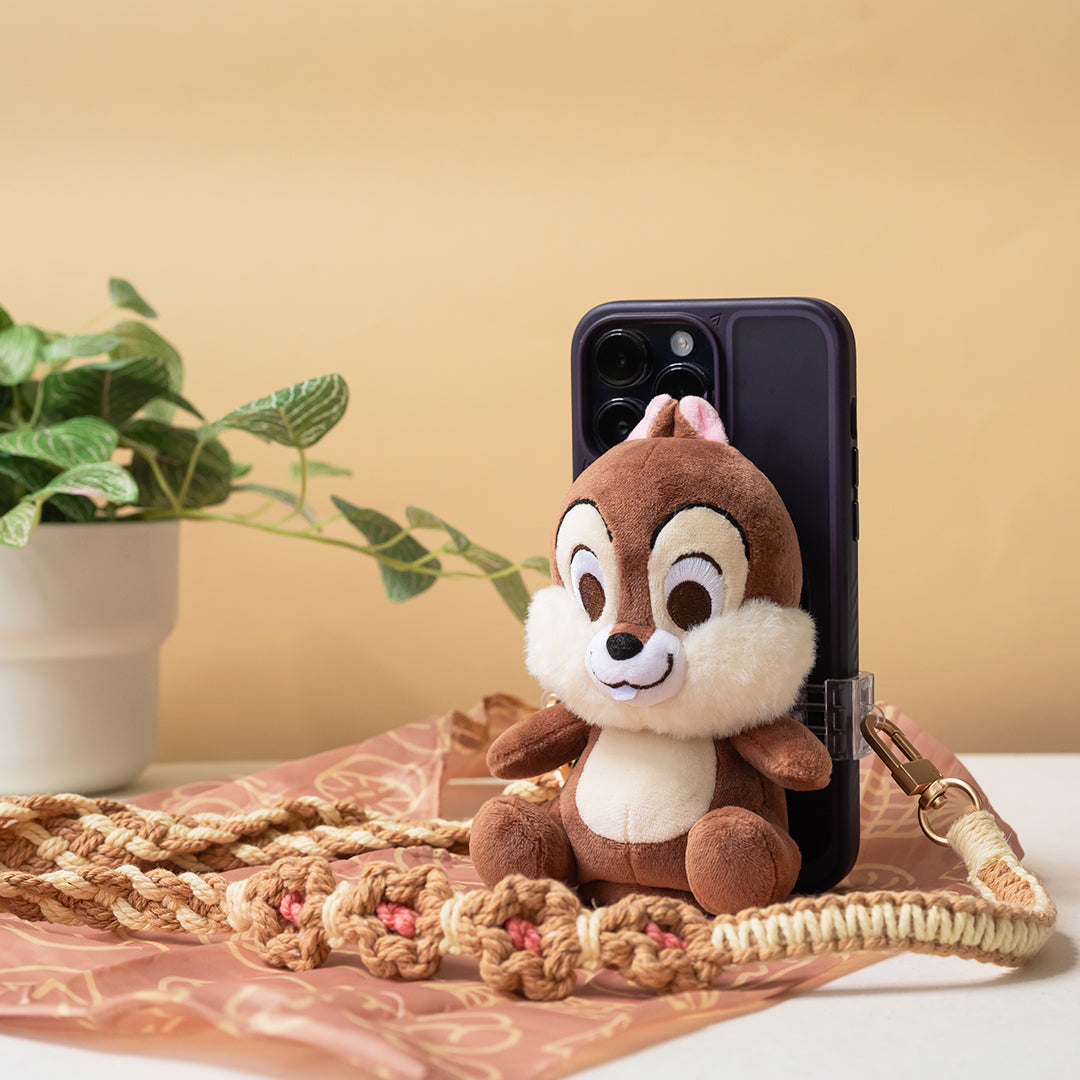 【特價】台灣infoThink｜Disney｜絨毛公仔手機背夾＋環保袋