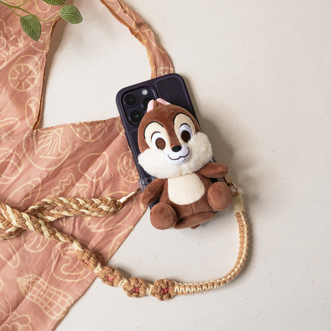 【特價】台灣infoThink｜Disney｜絨毛公仔手機背夾＋環保袋