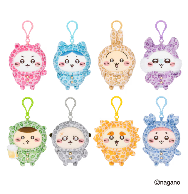 【6月中發貨】Chiikawaちいかわ｜Donki限定｜豹紋睡衣掛飾公仔