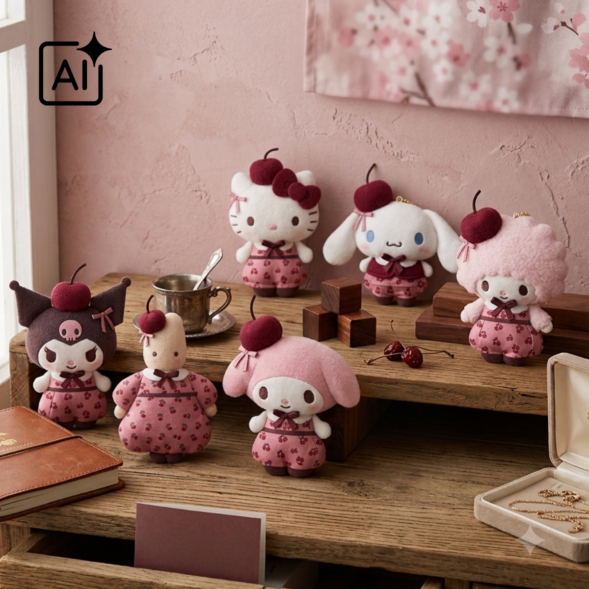 【早鳥預購85折】Sanrio｜車厘子系列掛飾