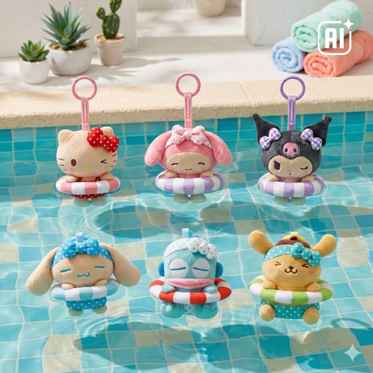 Sanrio｜夏日曬黑掛飾（香港限定）