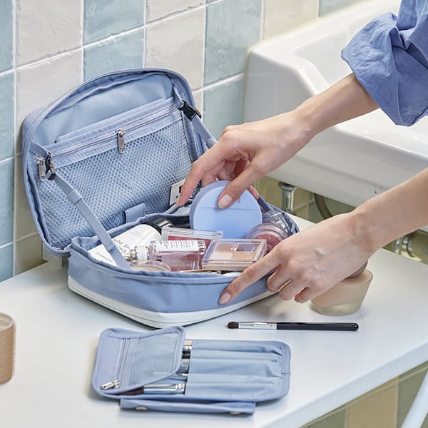 【現貨】韓國Branden｜化妝袋｜擴展式化妝收納袋