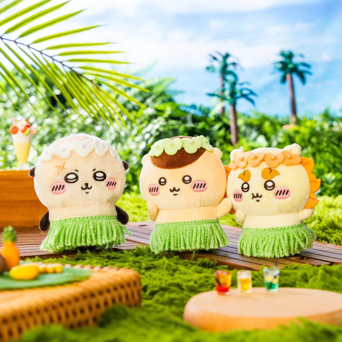 Chiikawaちいかわ｜人魚島的秘密｜草裙舞掛飾公仔
