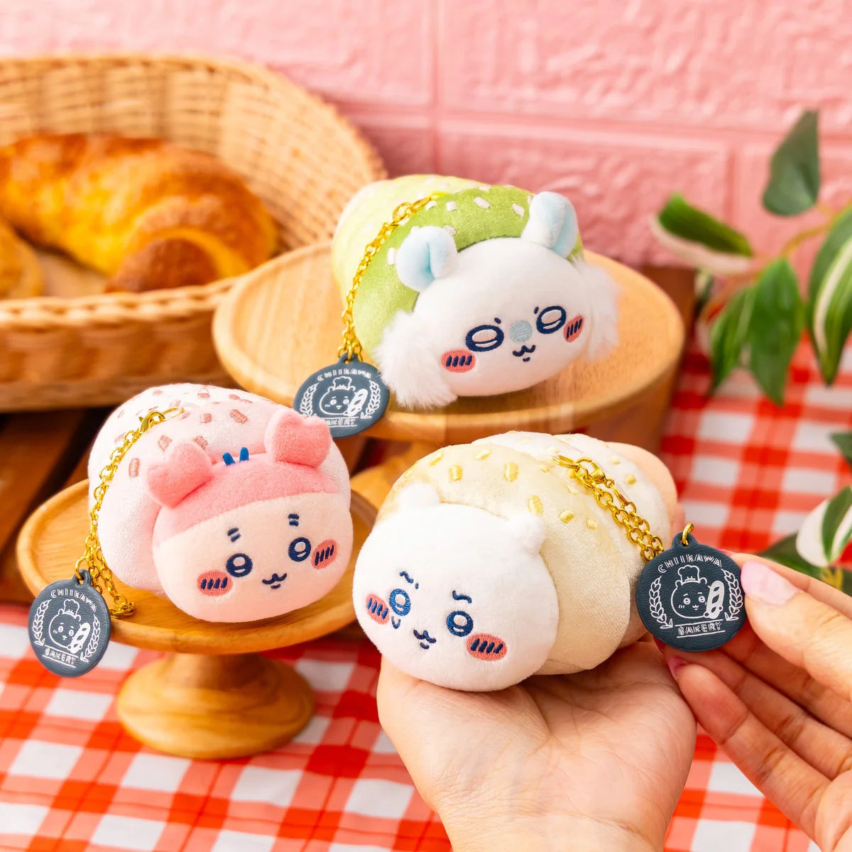 Chiikawaちいかわ｜麵包店｜螺旋麵包系列掛飾公仔