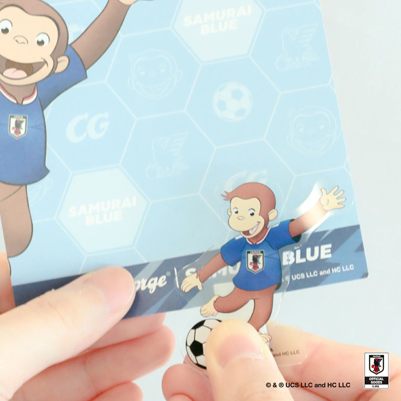 好奇猴喬治 Curious George ｜85週年紀念｜日本足球代表JFA ver. 立牌