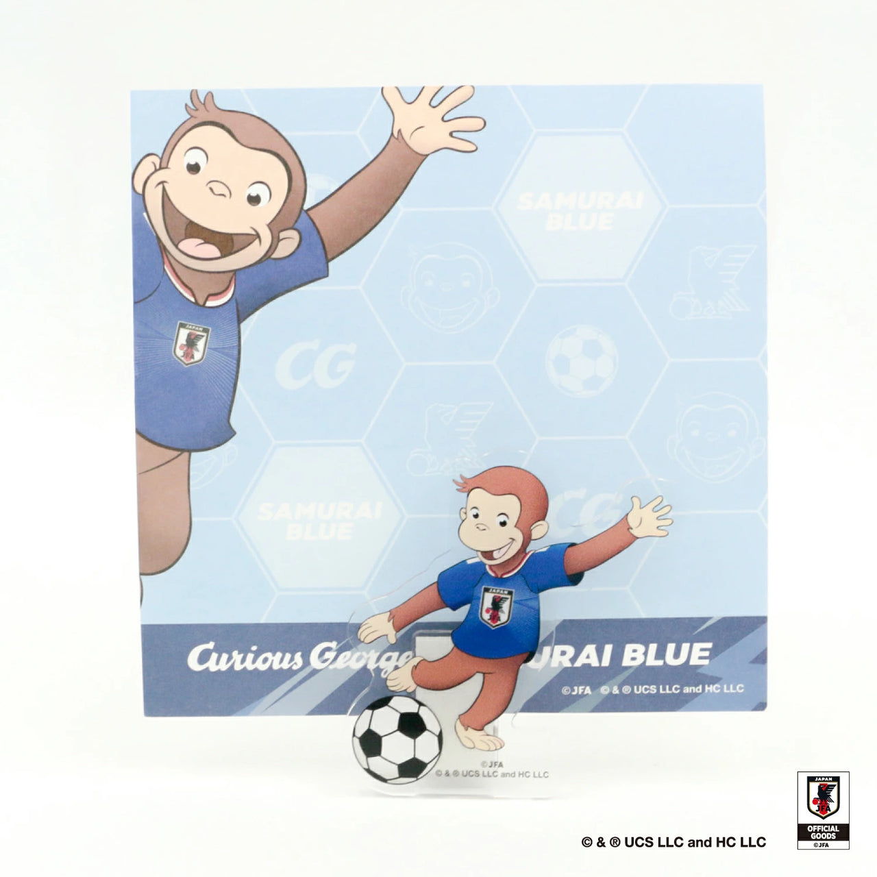 好奇猴喬治 Curious George ｜85週年紀念｜日本足球代表JFA ver. 立牌